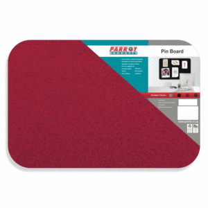 Parrot Adhesive Pin Board (No Frame – 600*450mm – Red)