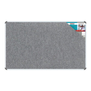 Parrot Bulletin Board Ribbed Aluminium Frame 1500x900mm Laurel BD0661X