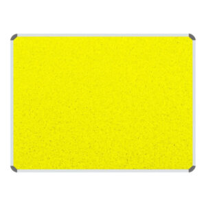 Parrot 1000mm × 1000mm Info Board with Aluminium Frame Yellow BD0744Y