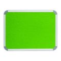 Parrot 2000mm × 1200mm Info Board with Aluminium Frame Lime Green BD0770C