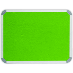 Parrot Info Board Aluminium Frame 2400x12000mm Lime Green BD0776C
