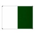Parrot 1200mm × 900mm Non-Magnetic Combination Whiteboard with Green Felt BD3041G