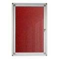 Parrot 900mm × 600mm Hinged Pinning Display Case Burgundy BD3825U