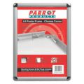 Parrot Poster Frame A4 360x270mm Chrome Corner BG3004