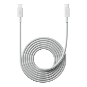 Xiaomi 2m USB4 6A USB-C To USB-C Braided Charging Cable White BHR087AGL