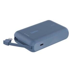 Belkin BoostCharge 10 000 mAh with USB-C Cable and Port Power Bank Blue BPB021HQBL