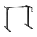 LinkQnet Manually Adjustable Sit-Stand Desk Frame BRK-N08-22D-B