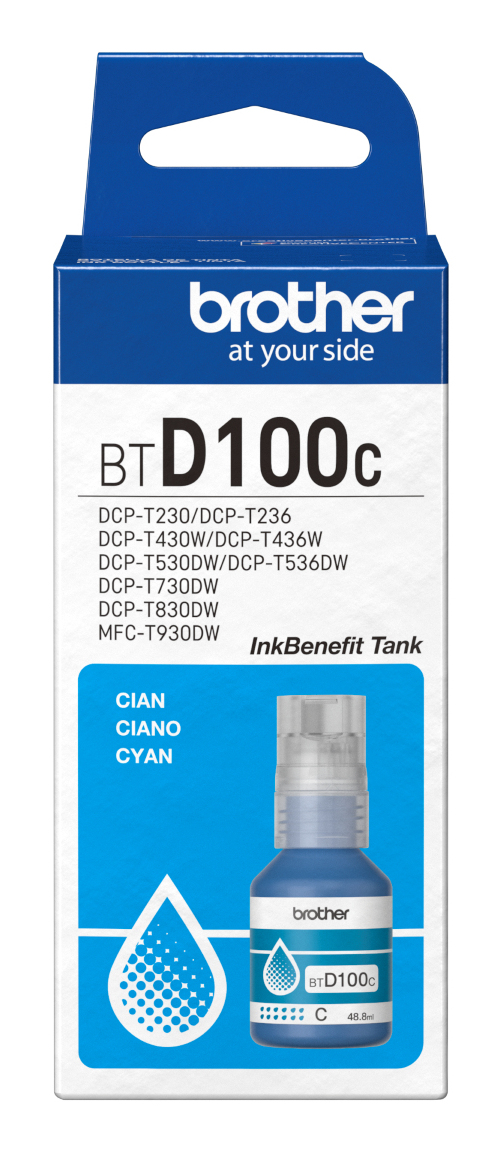 Brother Cyan Ink for DCP-T230/ DCP-T430W/ DCP-T530DW/ DCP-T536DW/ DCP-T730DW/ DCP-T830DW/ MFC-T930DW