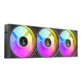 Antec Connect 120 Reverse ARGB PWM Case Fan 3-pack - Black C120R ARGB_3PK