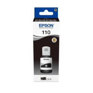 Epson 110 Ink Bottle Black EcoTank Original 120ml Single-pack C13T03P14A