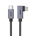 Unitek 100W Type-C Male to Male 90 Degree Cable 1m C14123BK-1M