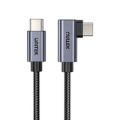 Unitek 100W Type-C Male to Male 90 Degree Cable 2m C14123BK-2M