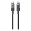 Unitek 60W Type-C Male to Male Charging Cable 2m with LED Display C14158ABK-2M