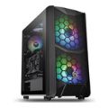 Thermaltake Commander C35 TG ARGB Edition Midi Tower Black Gaming PC Case CA-1N6-00M1WN-00