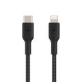 Belkin BoostCharge USB Type-C to Lightning 2m Braided Cable Black CAA004BT2MBK