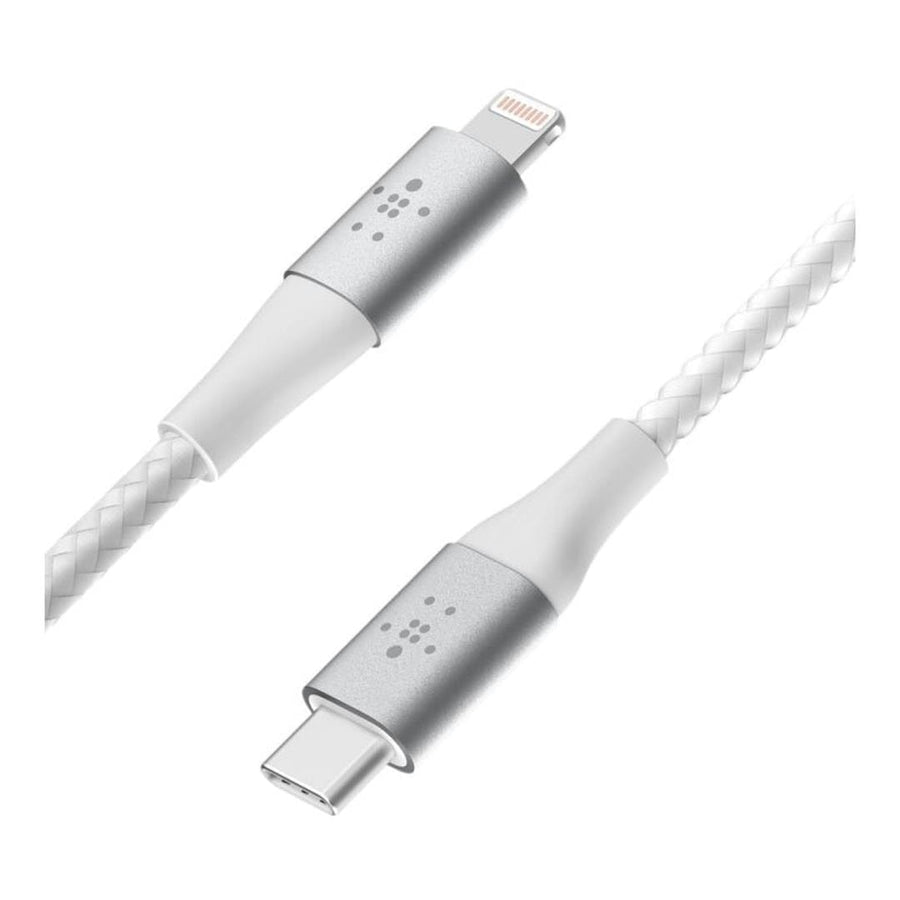 Belkin 2m BoostCharge 30W Braided USB-C to Lightning Cable White CAA004BT2MWH