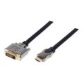 VCOM CG483G-5.0 5m DVI To HDMI Metal Hood Braided Cable CAB-DVI-HDMI-5M-VM