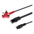 LinkQnet 3M Multi-Headed IEC C13 to Clover Dedicated Power Cable CAB-PWR-1C1IEC-BD-3M