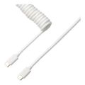 Keychron Coiled Type-C Aviator Cable 1.3m White CAB-W