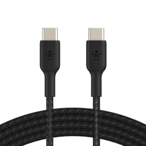 Belkin BoostCharge 1m Braided USB-C to USB-C Cable – Black CAB004BT1MBK