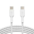 Belkin BoostCharge 1m Braided USB-C to USB-C Cable - White CAB004BT1MWH