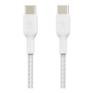 Belkin BoostCharge Type-C Male to Male USB Braided Cable 2m White CAB004BT2MWH