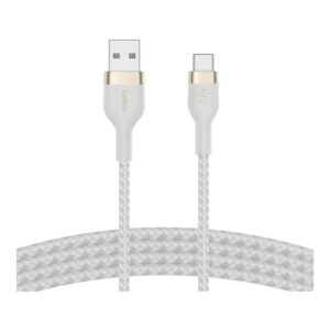 Belkin 1m BoostCharge Pro Flex 15W USB-A to USB-C Cable White CAB010DS1MWH
