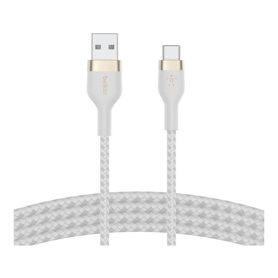 Belkin 1m BoostCharge Pro Flex 15W USB-A to USB-C Cable White CAB010DS1MWH