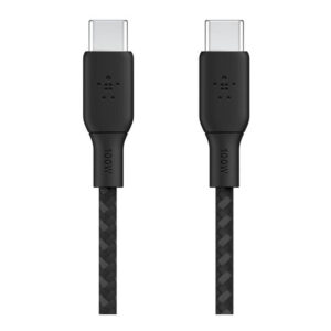 Belkin BoostCharge Type-C Male to Male USB Braided Cable 3m Black CAB014BT3MBK