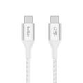Belkin BoostCharge 240W PD USB Type-C to USB Type-C 1m Braided Cable White CAB015BT1MWH