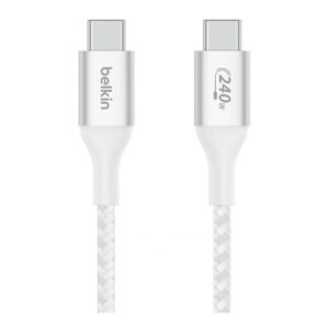 Belkin BoostCharge Type-C Male to Male USB Braided Cable 2m White CAB015bt2MWH