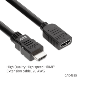 Club 3D CAC-1325 5m High Speed HDMI 4K 60Hz Extension Cable M/F