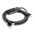 Club 3D Dual Type-C Cable 1.8m CAC-1527