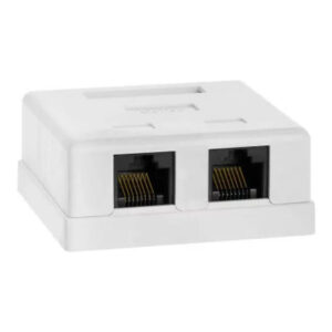 Acconet CAT5e 2-port RJ45 Wall Box CAT5-BOX-2