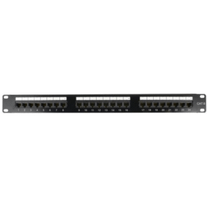 Cattex 24 Port CAT6 UTP Patch Panel CATPATCH624