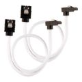 Corsair Premium Sleeved 90 Degree Connector SATA 6Gbps Cable 30cm White CC-8900279