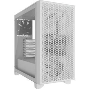 Corsair 3000D AirFlow Clear ATX Mid Tower PC Case – White CC-9011252-WW