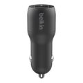 Belkin BoostCharge 24W Dual USB-A Car Charger - Black CCE001BT1MBK