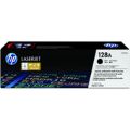 HP 128A Black Toner Cartridge 2,000 Pages Original CE320A Single-pack