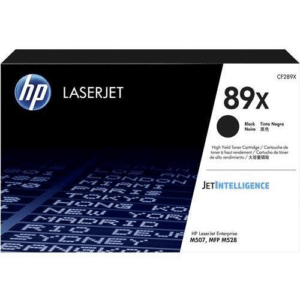 HP 89X Black High Yield Toner Cartridge 10000 Pages Original CF289X Single-pack