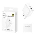 Cudy 40W 2-port 2-in-1 Fast charging GaN Wall Charger White CH40