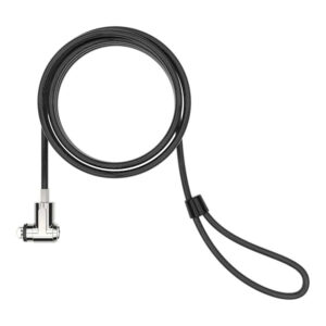 MacLocks Slim Steel Keyed Security Lock with Cable Trap CL15