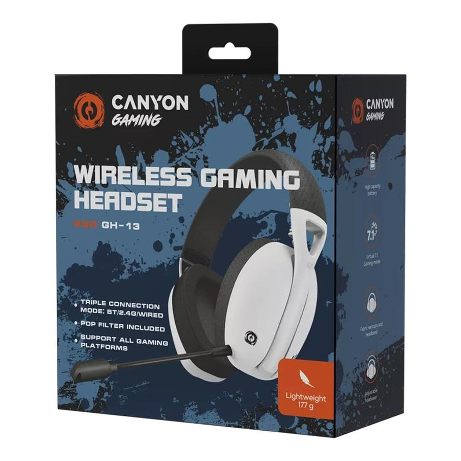 Canyon Ego GH-13 Wireless Gaming Headset White CND-SGHS13W