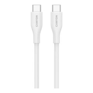 Canyon 60W Type-C Male to Male Silicon Cable 1m White CNS-CC60SC10W