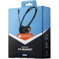 Canyon HS-01 Wired Headset with Microphone Black and Orange CNS-CHS01BO