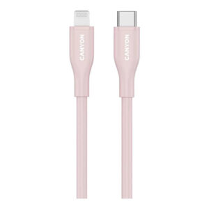 Canyon 60W Type-C to Lightning Silicon Cable 1m Pink CNS-CLNM60SC10PS