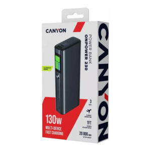 Canyon OnPower 230 20000mAh Power Bank Dark Grey CNS-CPB230DG