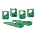 LinkQnet 4-piece Cable Lock Green CNV-PLUG-LOCK-GR