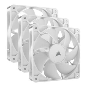 Corsair RS120 120mm PWM 2100 RPM Case Fan – Triple-pack White CO-9050193-WW