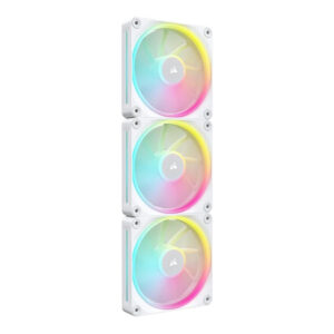 Corsair LX120 RGB iCUE Link 120mm PWM 2400 RPM Case Fan – Triple-pack White CO-9051030-WW